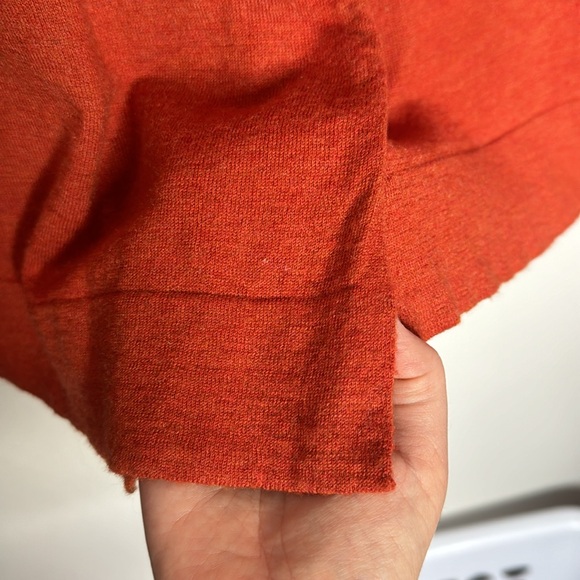 The Limited Crewneck Thin Knit Orange Layered Sweater Size S - Picture 8 of 10